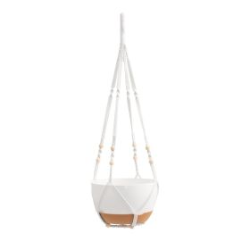 VEVOR Hanging Planters, 10 Inch Self-Watering Hanging Planter, 2 Pack Flower Pots with Drainage Hole & 2 Kinds of Plant Hangers, Plastic Basket P