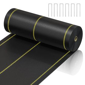 Prohibited From Sale On Amazon XISHAN Black Weed Control Fabric , 90g HDPE (Option: 5X100ft-Black)